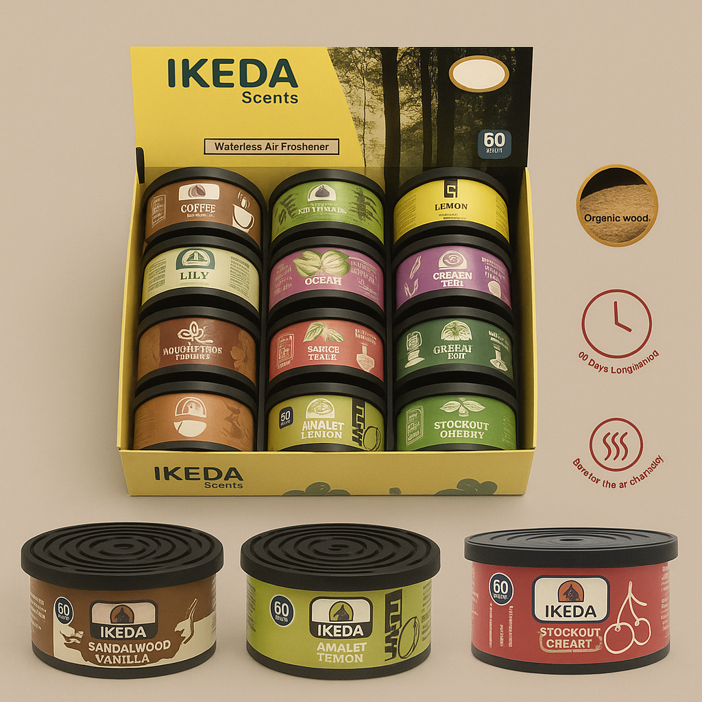 Car Air Freshener Bubble Gum Scent Organic Cans Odor Eliminator Essential Long-Lasting