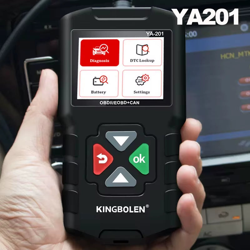 2025  YA201 OBD2 Scanner Auto Diagnostic Tools OBDII EOBD Code Reader KW310 for 12V Car Diagnosis PK CR3001 CR3008
