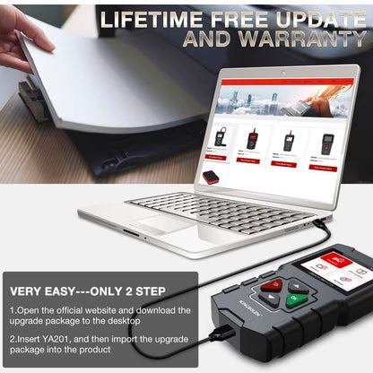2025  YA201 OBD2 Scanner Auto Diagnostic Tools OBDII EOBD Code Reader KW310 for 12V Car Diagnosis PK CR3001 CR3008